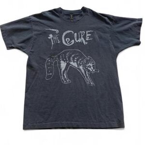 American-vintage Men's Black and Grey T-shirt